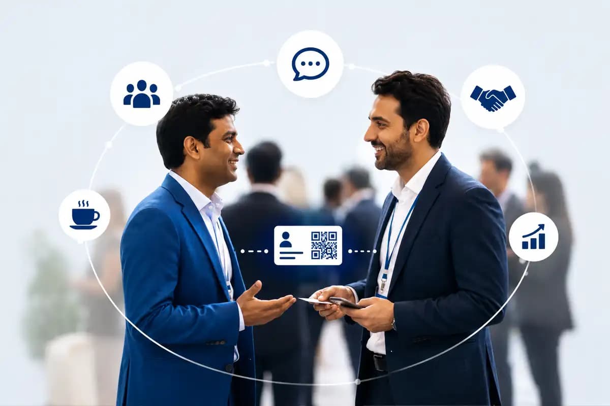 Two professionals meeting and beginning a business relationship